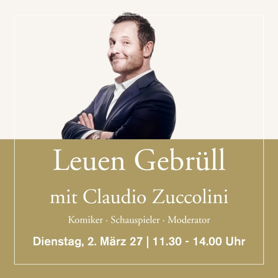 2. März 2027 - Leuen Gebrüll mit Claudio Zuccolini