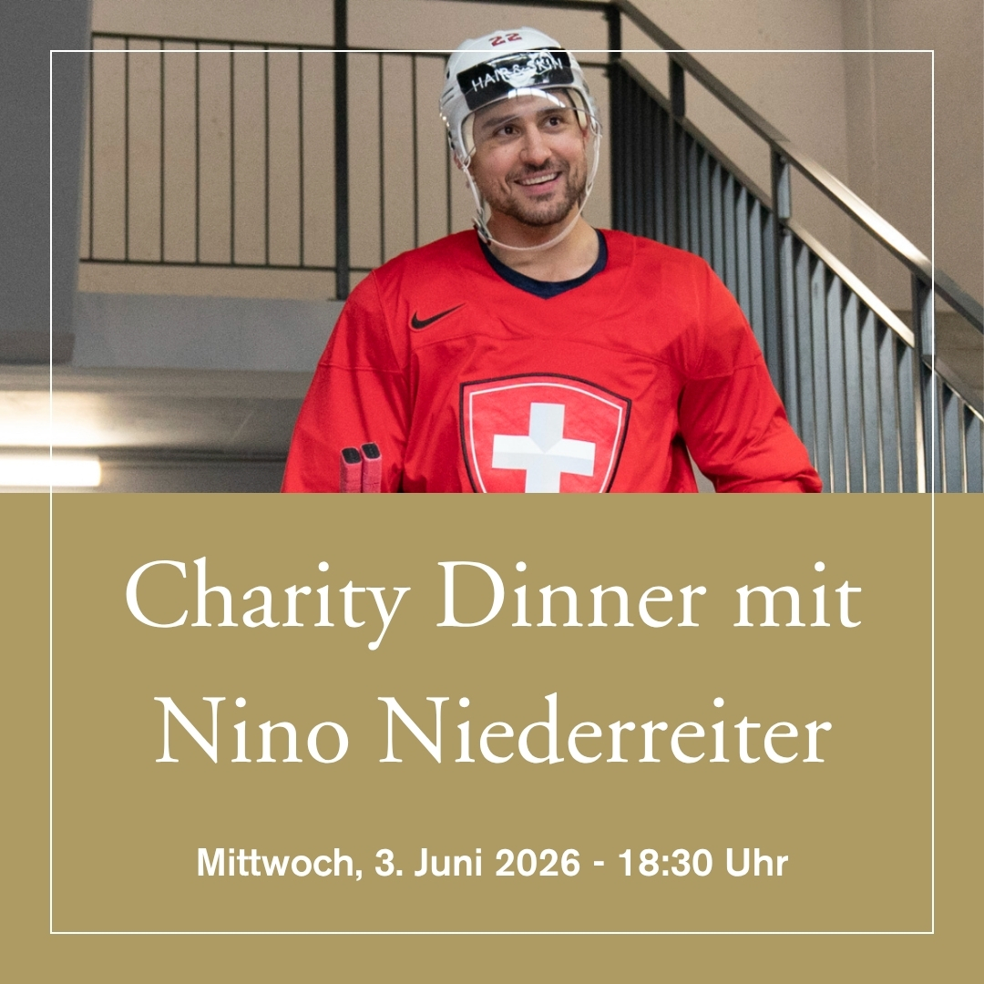 3. Juni 2026 - Charity Dinner mit ﻿Nino Niederreiter