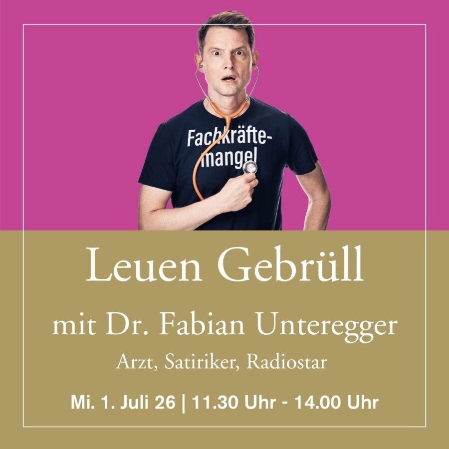 1. Juli 2026 - mit Dr. Fabian Unteregger